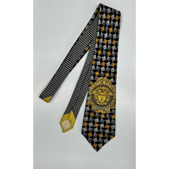 VERSACE VINTAGE MEDUSA TIE